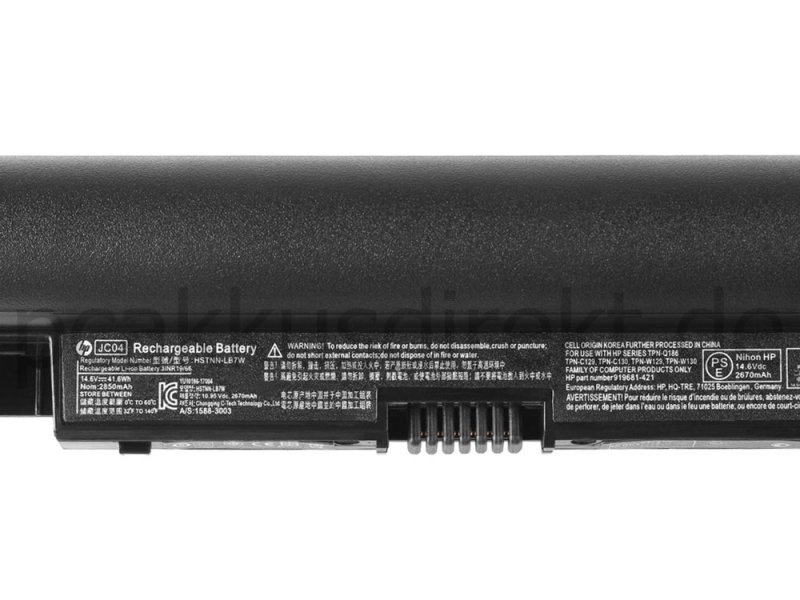 Original 2850mAh 41.6Wh 4 Zellen Akku HP 14g-br100 14q-bu100