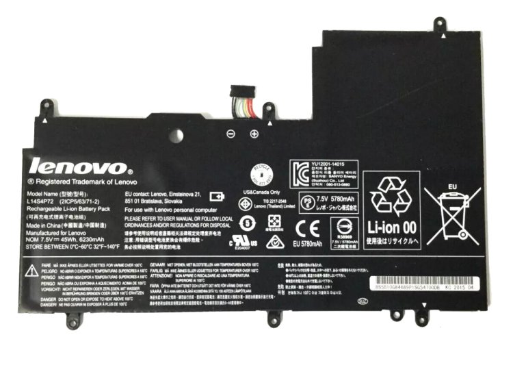 Original 4 Zellen 45Whr Akku Lenovo Yoga 3 14 80JH000WUS - zum Schließen ins Bild klicken