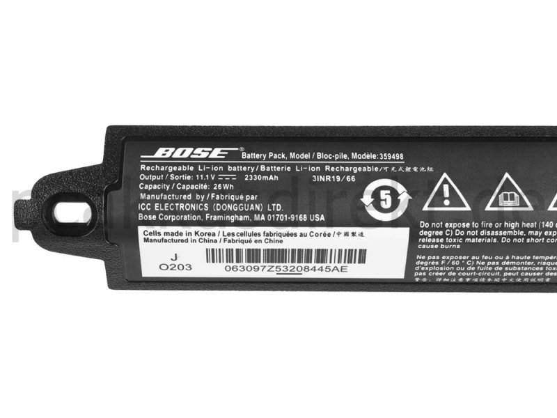 Original 2330mAh 26Wh Akku Bose Soundlink III 330105 330105A