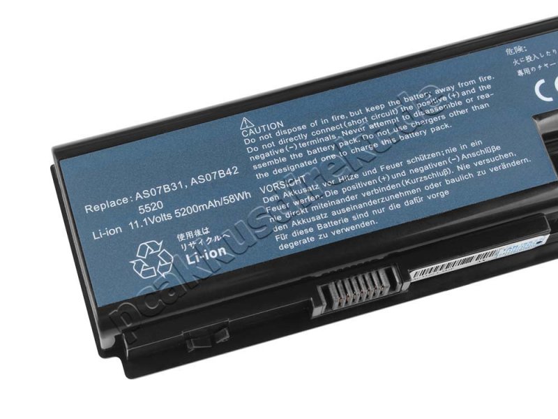 5200mAh Akku Packard Bell Easynote LJ71-SB-079GE LJ71-SB-084GE