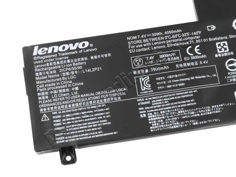 Original 30Whr 4050mAh 2 Zellen Akku Lenovo Flex 3-1470