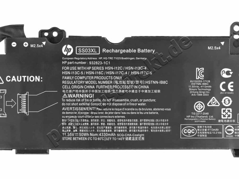 Original 4330mAh 50Wh 3 Zellen Akku HP EliteBook 840 G5