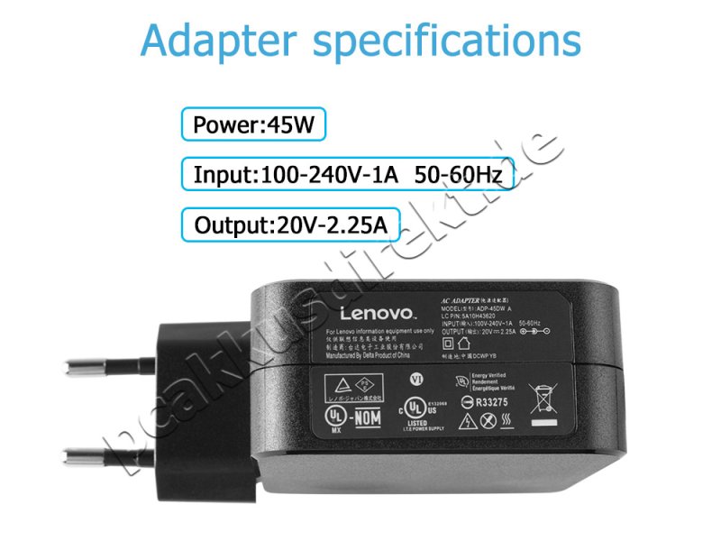 Original 45W Lenovo ADP-45DW C ADP-45DW BA Netzteil Ladegerät