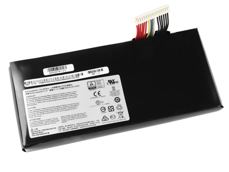 Original 9 Zellen 7500mAh 83.5Whr Akku MSI gt72 Dominator g-1445 - zum Schließen ins Bild klicken