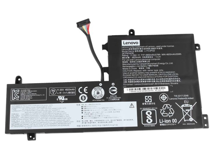 Original 4955mAh 57Wh 3 Zellen Lange Linie Akku Lenovo L17M3PG2 - zum Schließen ins Bild klicken