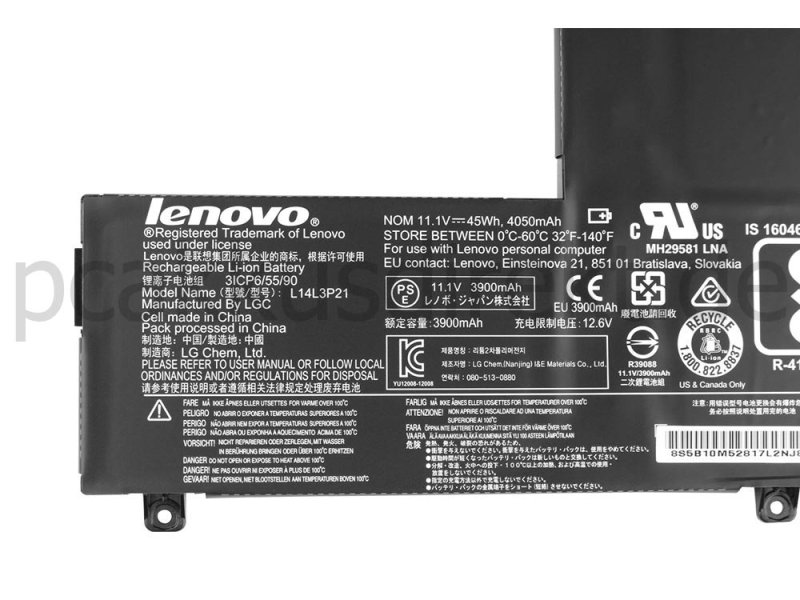 Original Akku Lenovo Yoga 500 14 15 45Whr