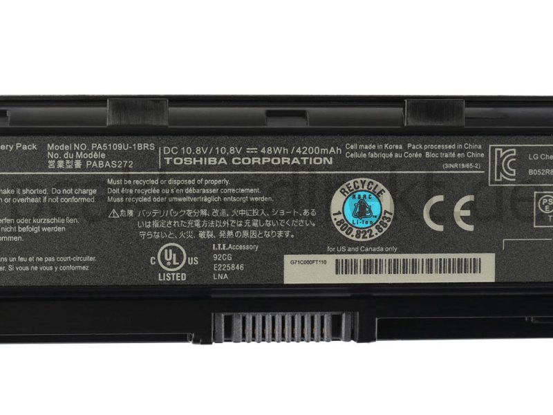 4200mAh 48Whr Akku Toshiba Satellite C50-A-17T C50D-A-10M C50D-A-11Q