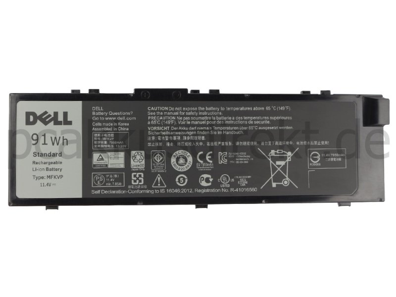 Original 91Wh 9-Zellen Akku Dell Precision M7720