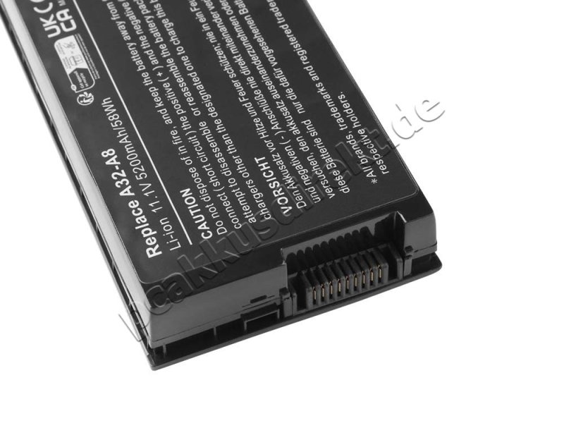 4800mAh 49Wh 6 Zellen Akku Asus A8Fm A8H A8He A8J