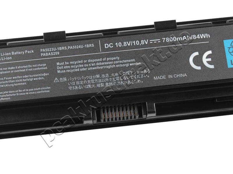 9 Zellen 7800mAh Akku Toshiba Satellite A50-A-13M A50-A-13N