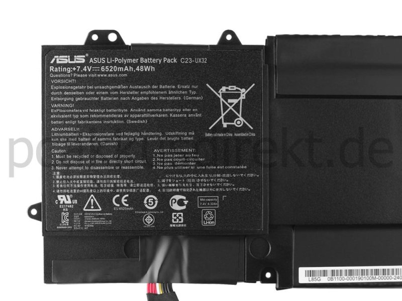 Original 6520mAh Asus ZenBook UX32VD II Akku