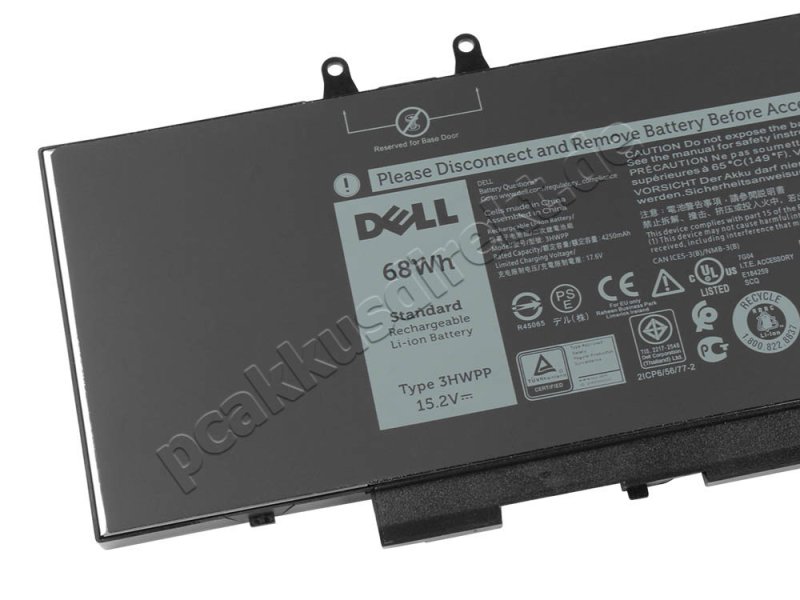 Original 4250mAh 68Wh 4-Zellen Dell Precision 3551 P80F P80F004 Akku