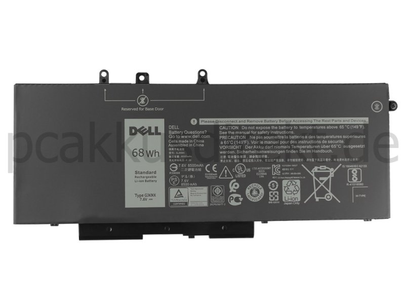 Original 8500mAh 68Wh 4-Zellen Akku Dell Precision 15 3520 P60F001