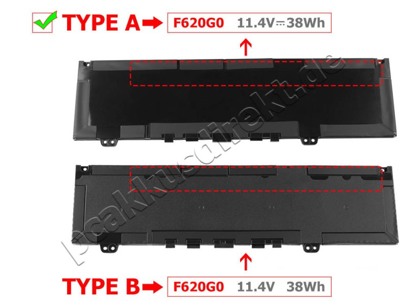 Original 3166mAh 38Wh 3-Zellen Akku Dell Vostro 13 5370 P87G001