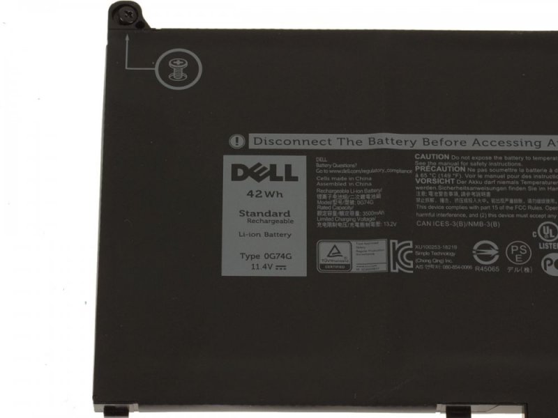 Original 3500mAh 42Wh 3-Zellen Akku Dell 2PFPW 8JYHH