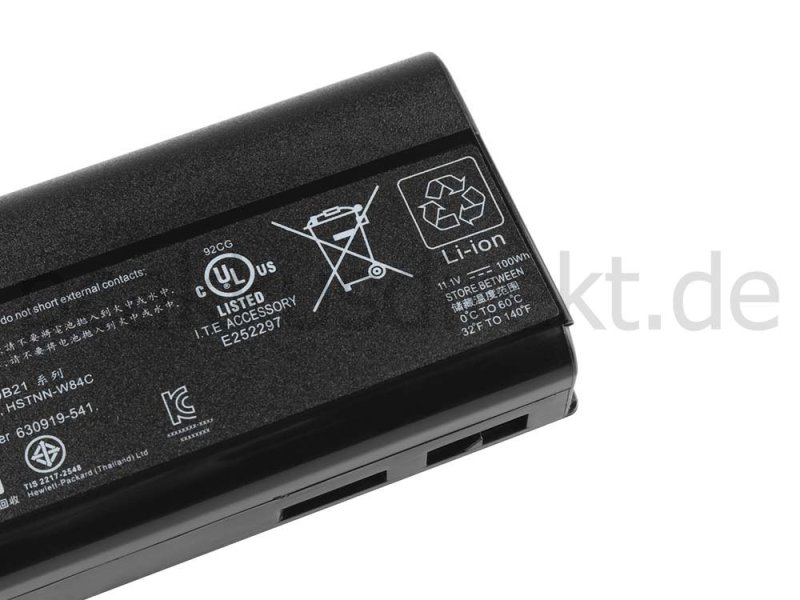 Original 7800mAh 9 Zellen Akku HP EliteBook 8470w