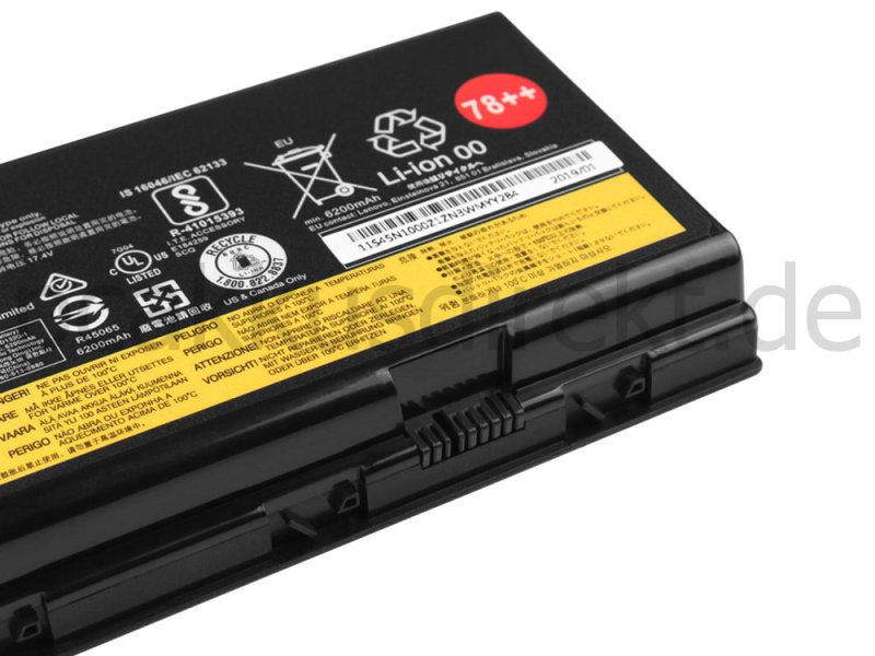 Original 6400mAh 96Wh 8 Zellen Akku Lenovo 01AV451 4X50K14092