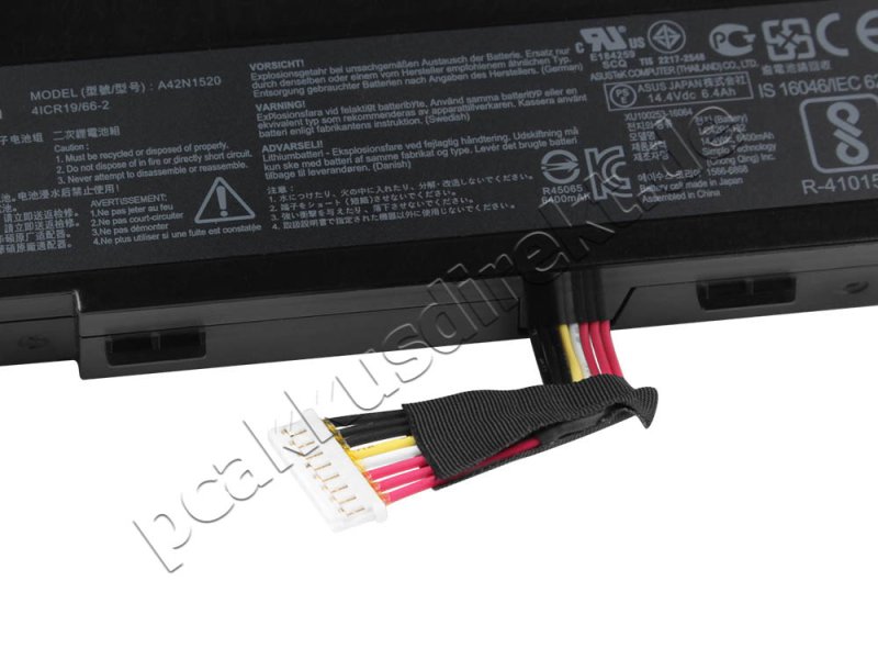 96Wh 6400mAh 8 Zellen Akku Asus A42N1520