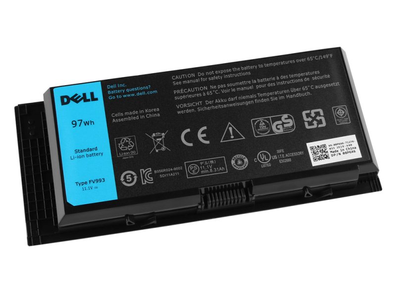 Original 9 Zellen 97Whr Akku Dell Precision M4600 P13F P13F001