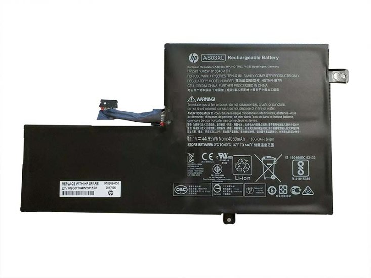 4050mAH 44.95Wh 3 Zellen Akku HP AS03XL 918669-855 918340-1C1 - zum Schließen ins Bild klicken