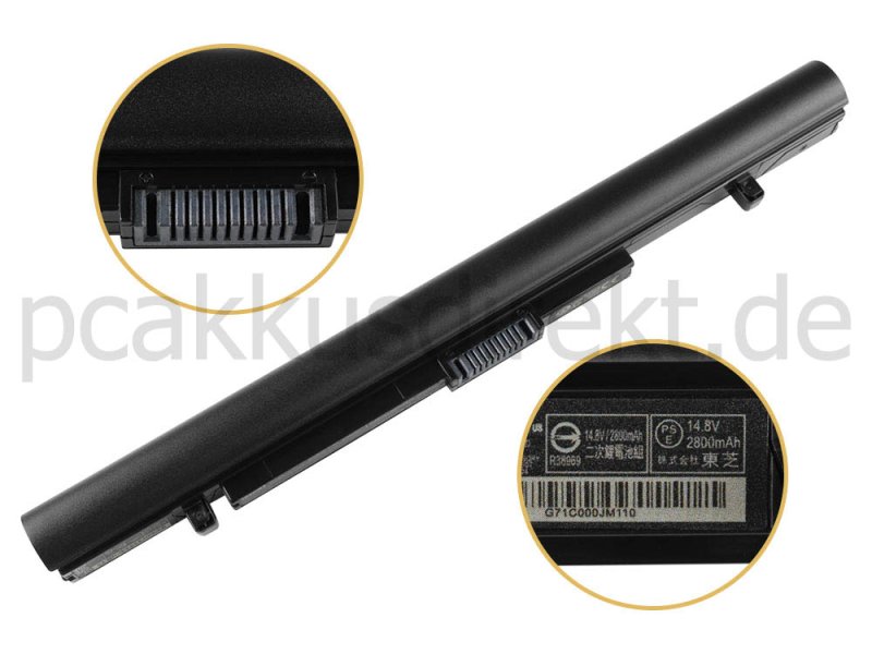 45Whr 2800mAh Toshiba A30-D-10C A30-D-10E Akku