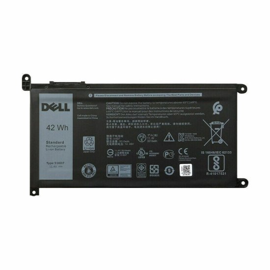 Original 42Wh 3 Zellen Akku Dell Inspiron 5590 P88G P88F001 - zum Schließen ins Bild klicken