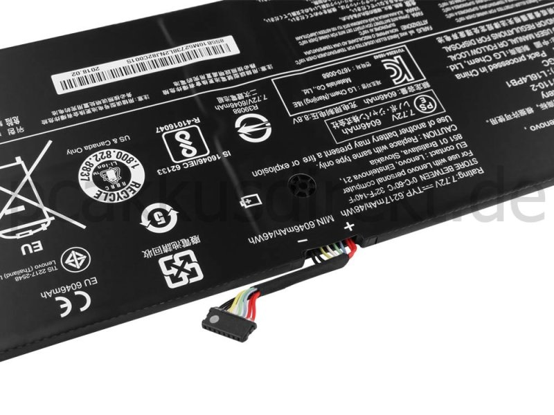 6268mAh 48Wh 4 Zellen Akku Lenovo Yoga 720-13IKB 80X6001GFR