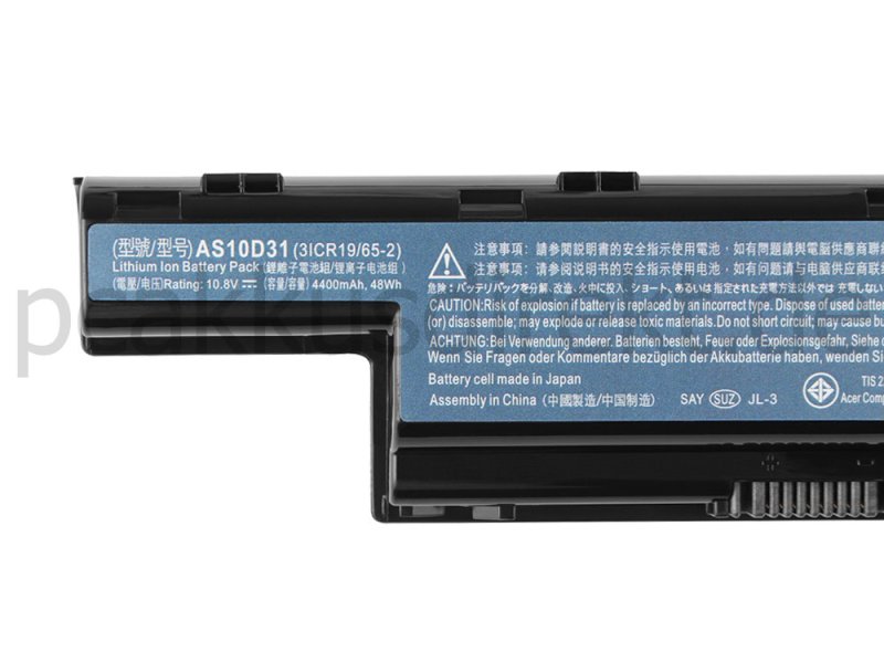 4400mAh 6 Zellen Akku Packard Bell AS10D31