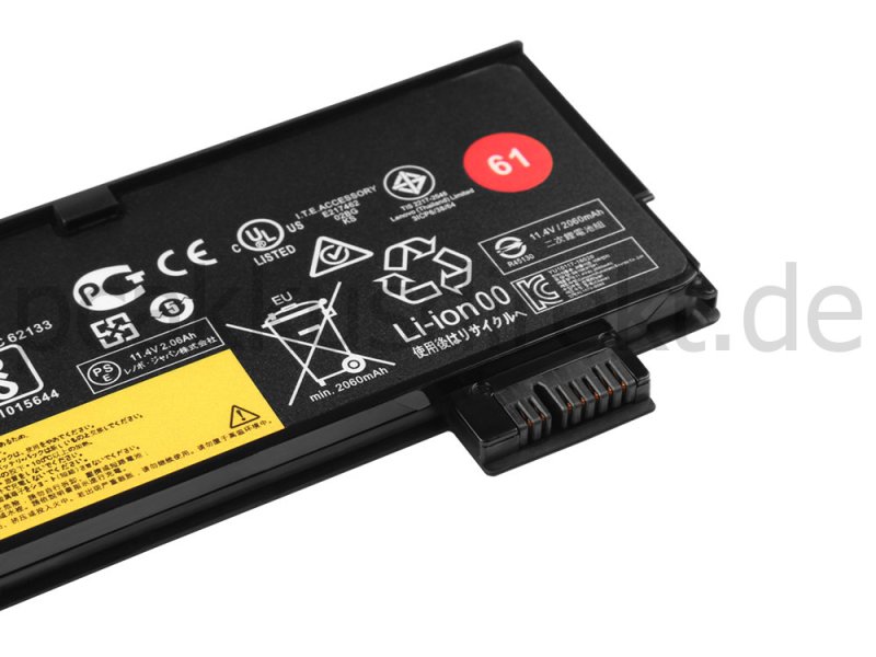 Original 2100mAh 24Wh 3 Zellen Akku Lenovo 01AV423 01AV424