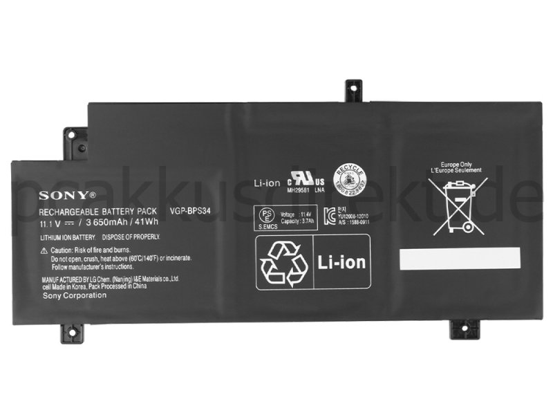 Original 3650mAh Akku Sony Vaio SVF15A1C5E SVF15A1C5ER SVF15A1M2EB