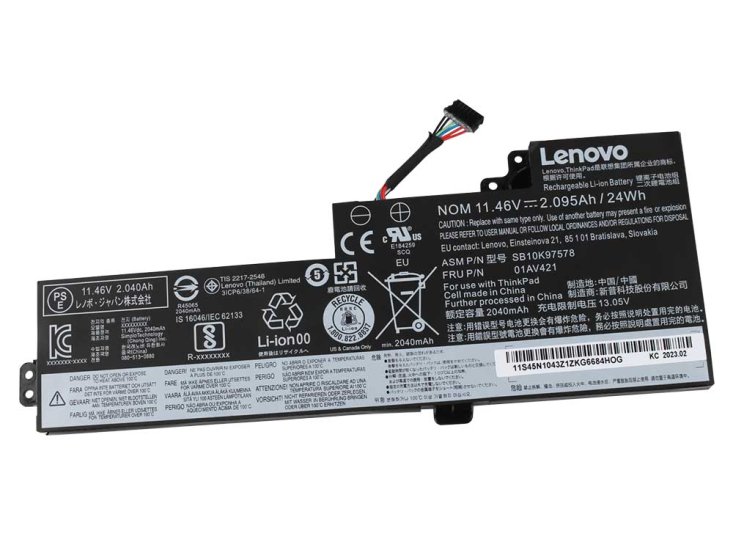 Original 2095mAh 24Wh 3 Zellen Akku Lenovo ThinkPad A285 02CD - zum Schließen ins Bild klicken