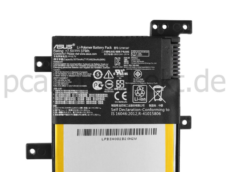 Original Akku Asus C21N1347 0B200-01000200 37Whr