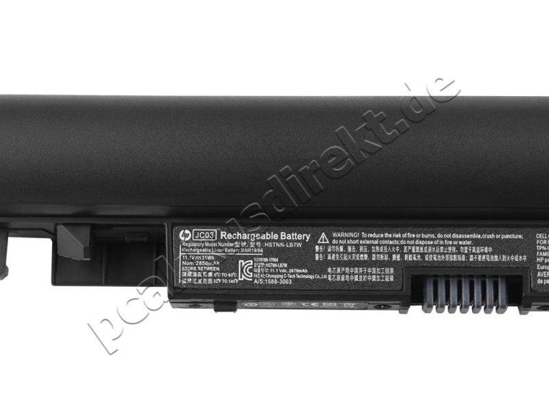 Original 2850mAh 31.2Wh 3 Zellen Akku HP 240 G6 3LJ84PA 4TB46LT