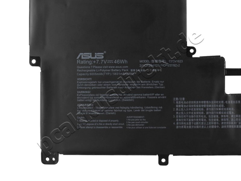 Original 6000mAh 46Wh 4 Zellen Asus ZenBook 3 Deluxe UX490UA Akku