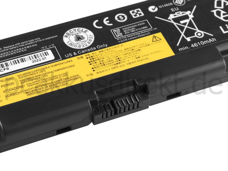 Original 6 Zellen 5200mAh 57Whr Akku Lenovo Thinkpad T540P 20BE Serie