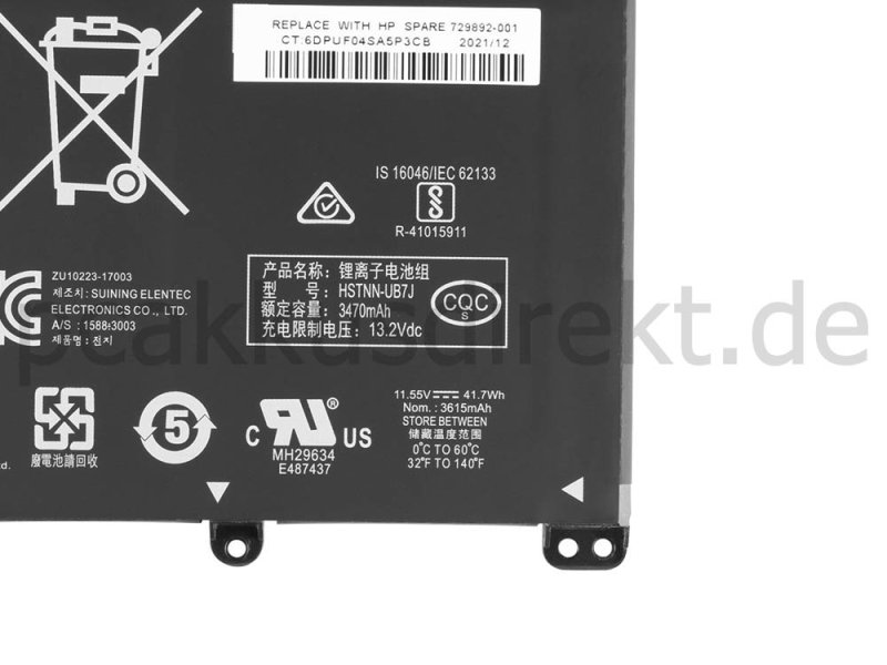 HP Pavilion 14-cd0000 x360 Convertible Original Akku 3630mAh 41.9Wh