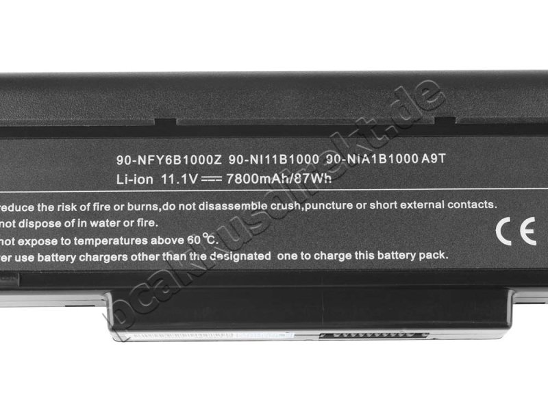 7200mAh 9-Zellen Akku Medion Akoya X7811 MD 97327 MD97327