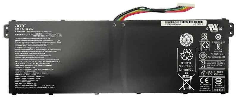 4810mAh 37Wh 2 Zellen Akku Acer Aspire 3 A315-54-36KX NX.HEVCF.006