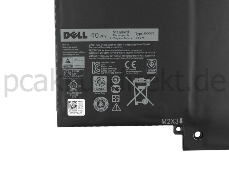 Original 40Whr 4 Zellen Akku Dell XPS11D-1508T XPS11R