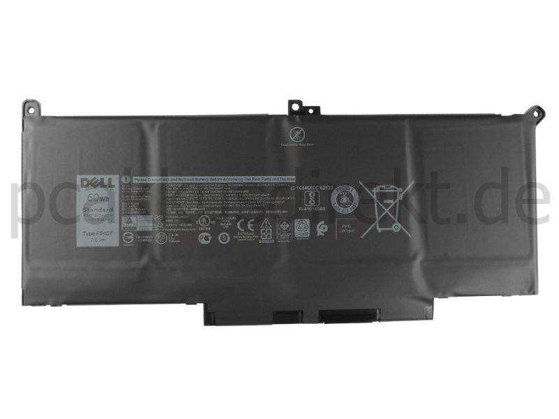 Original 7500mAh 60Wh 4-Zellen Akku Dell Latitude 7380 P28S001