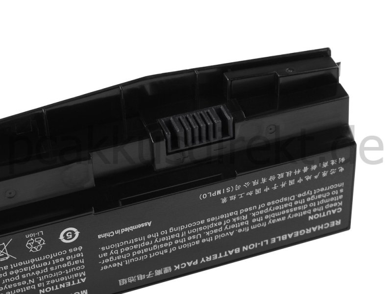 5300mAh 62Wh 6 Zellen Akku Schenker Media 17 (N870HK1) Serie