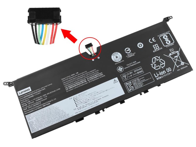 Original 2735mAh 42Wh 4 Zellen Akku Lenovo 5B10R32748 928QA232H