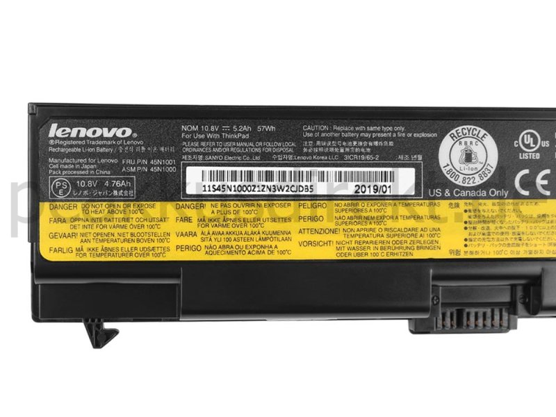 Original 5200mAh 57Wh Akku Lenovo ThinkPad T510i Serie