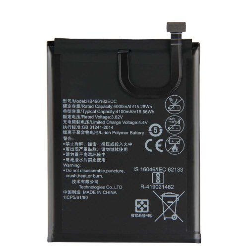 Original 4100mAh 15.66Wh 2 Zellen Akku Huawei HB496183ECC