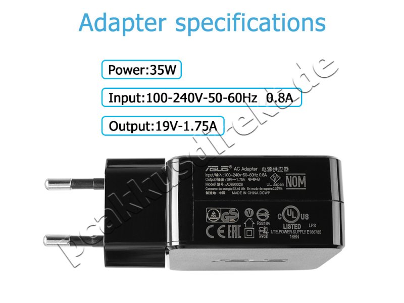 33W Netzteil Asus Transformer Book T300FA-FE007H T300FA-FE010P