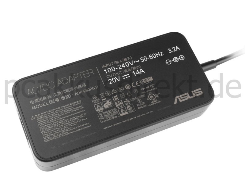 280W Asus 90XB01QN-BPW010 Netzteil Ladegerät + Ladekabel