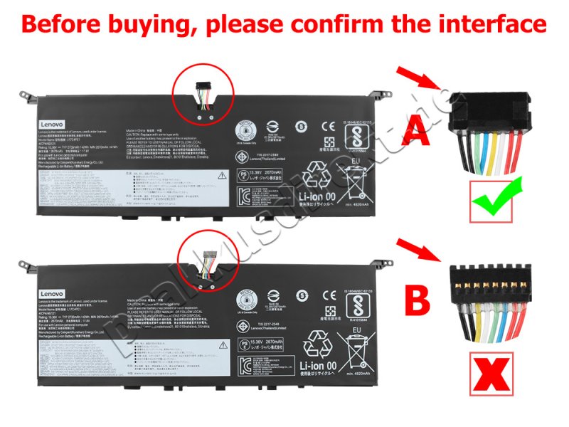 Original 2735mAh 42Wh 4 Zellen Akku Lenovo 5B10R32748 928QA232H