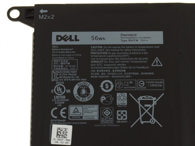 Original Akku Dell XPS 13-9350 56Whr