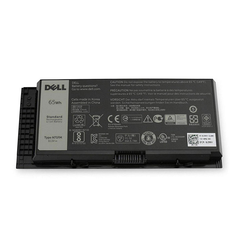 6 Zellen 65Whr Akku N71FM 5V19F 451-BBGN Dell Precision M4800 P20E