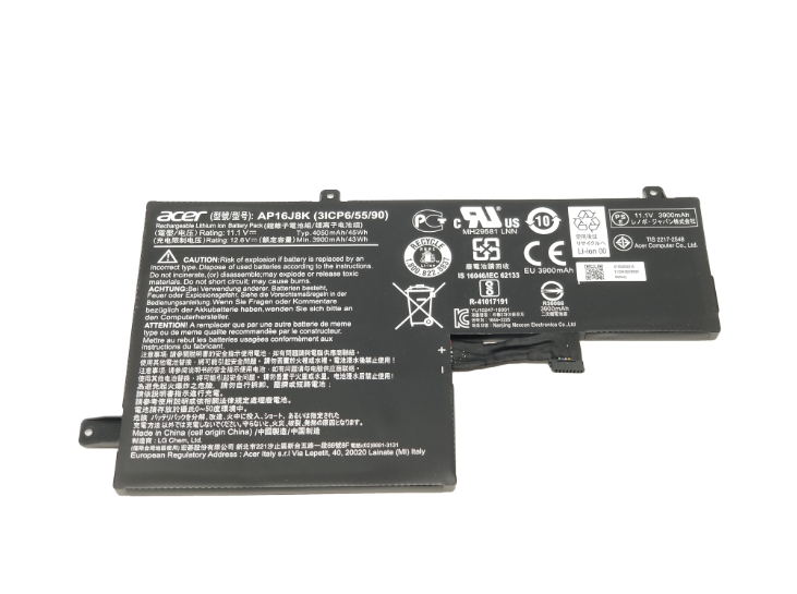 4050mAh 45Wh 3 Zellen Akku Acer Chromebook 11 CB311-7H-C7VA NX.GN3CF.001